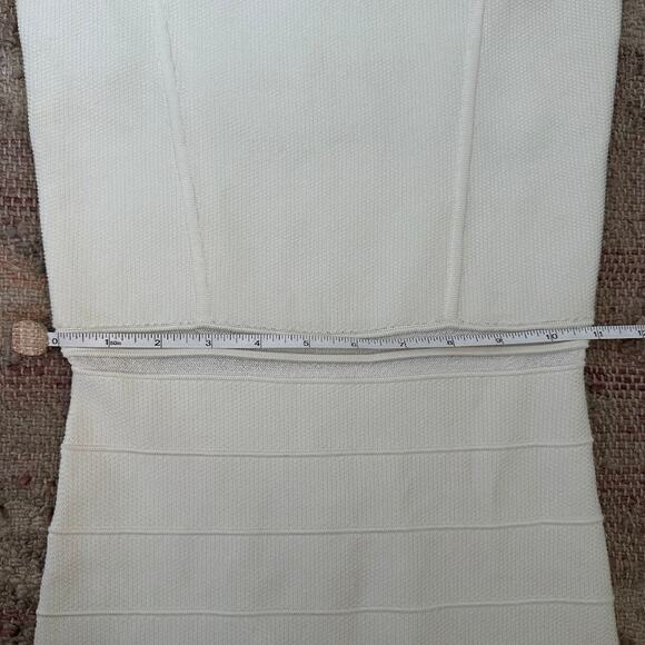 Ronny Kobo Womens White Metalic Striped Fit & Flare Hase Mini Dress Size XS - Picture 13 of 16